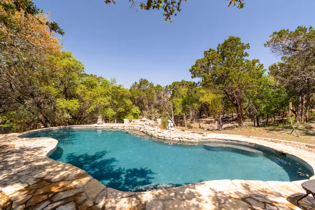 Pool among trees